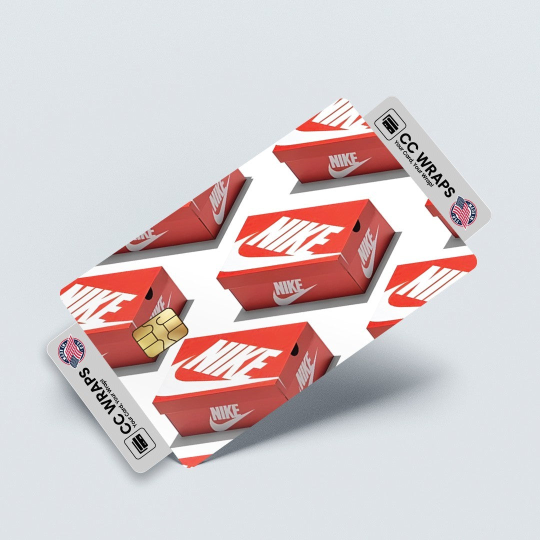 2 Pack Nike Shoe Box Credit Debit Card Sticker Vinyl Decal Skin Sneaker Style