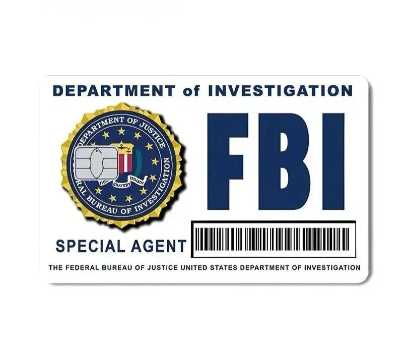 FBI Agent ID Card Skins (2-Pack) | Debit Card Sticker | Vinyl Decal FBI