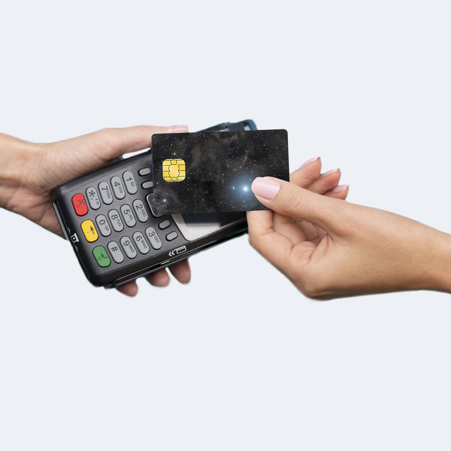 Outer Space Custom Vinyl Credit Card Sticker by CC Wraps
