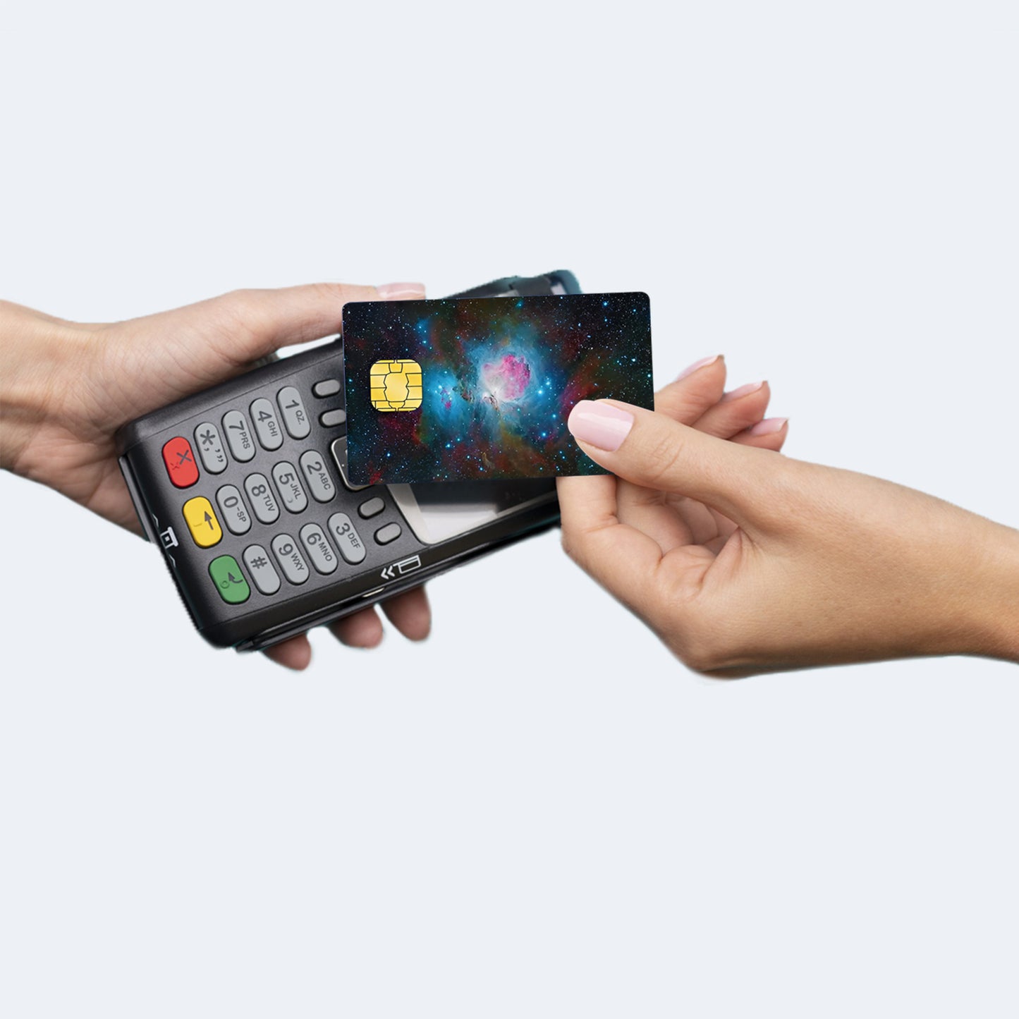 Galaxy Custom Vinyl Credit Card Sticker by CC Wraps