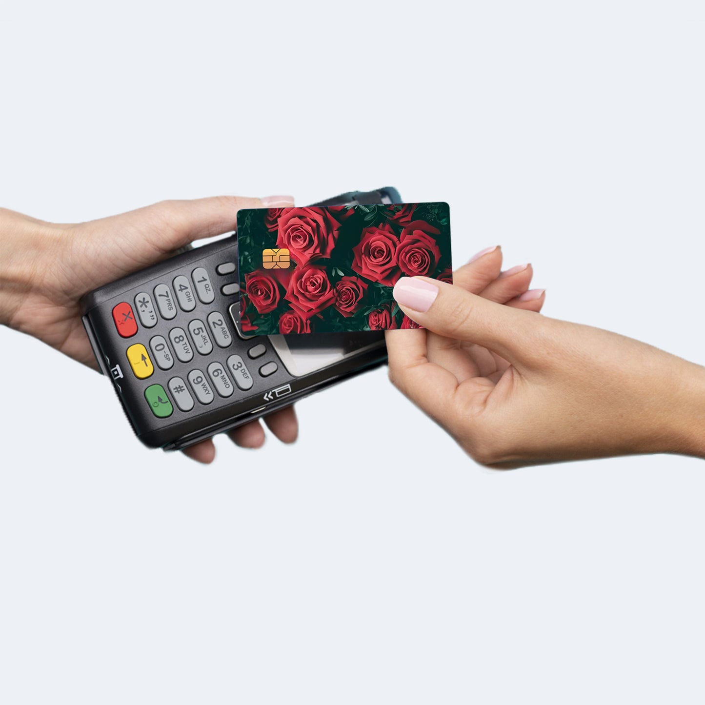 Roses Custom Vinyl Credit Card Sticker by CC Wraps