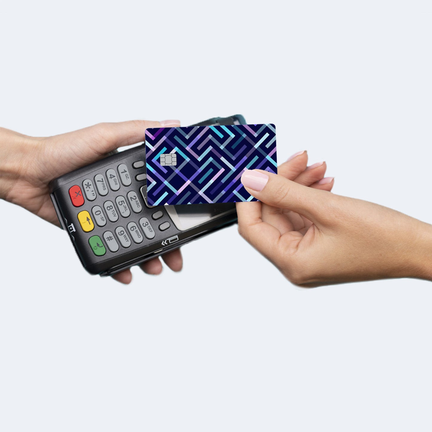 Colorful Bright Custom Vinyl Credit Card Sticker by CC Wraps