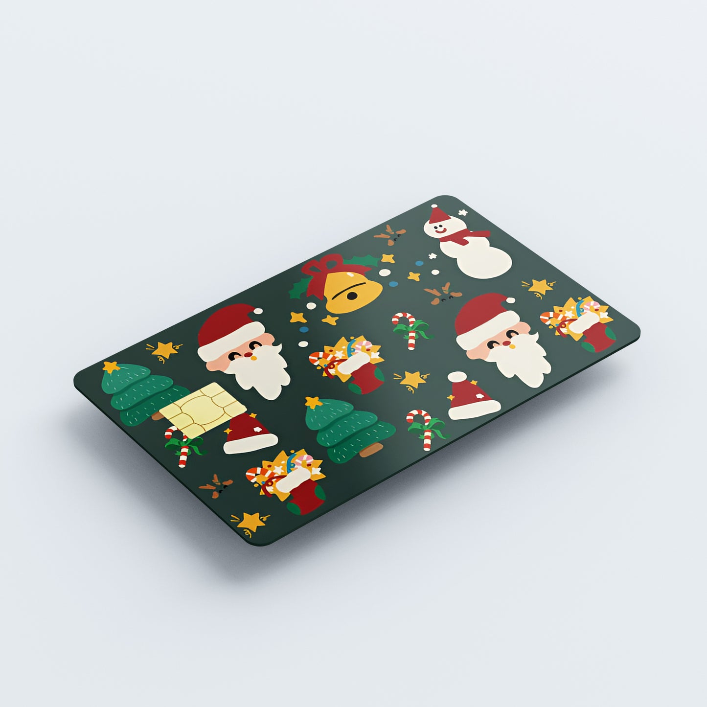 Merry Christmas Custom Vinyl Credit Card Sticker by CC Wraps