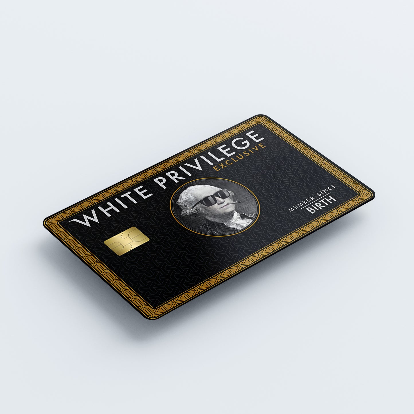 White Privilege Black Custom Vinyl Credit Card Sticker by CC Wraps