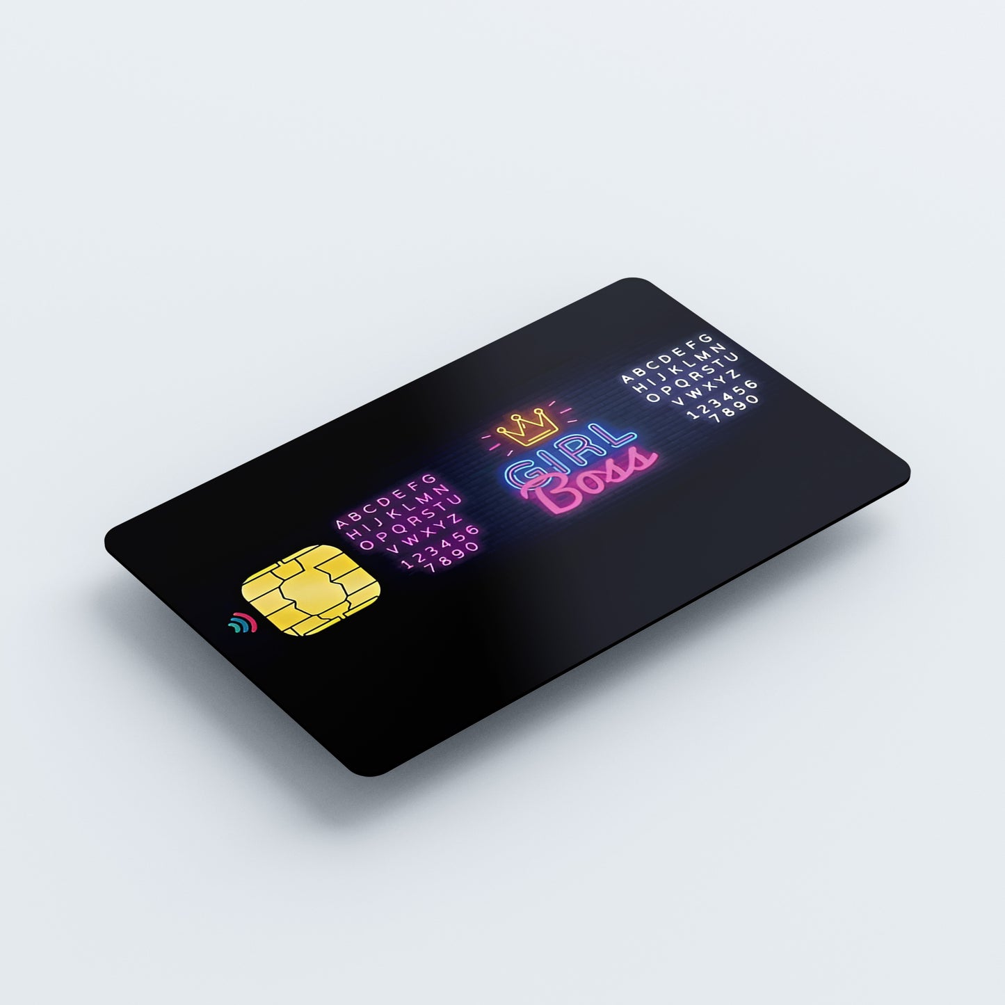 Girl Boss Custom Vinyl Credit Card Sticker by CC Wraps