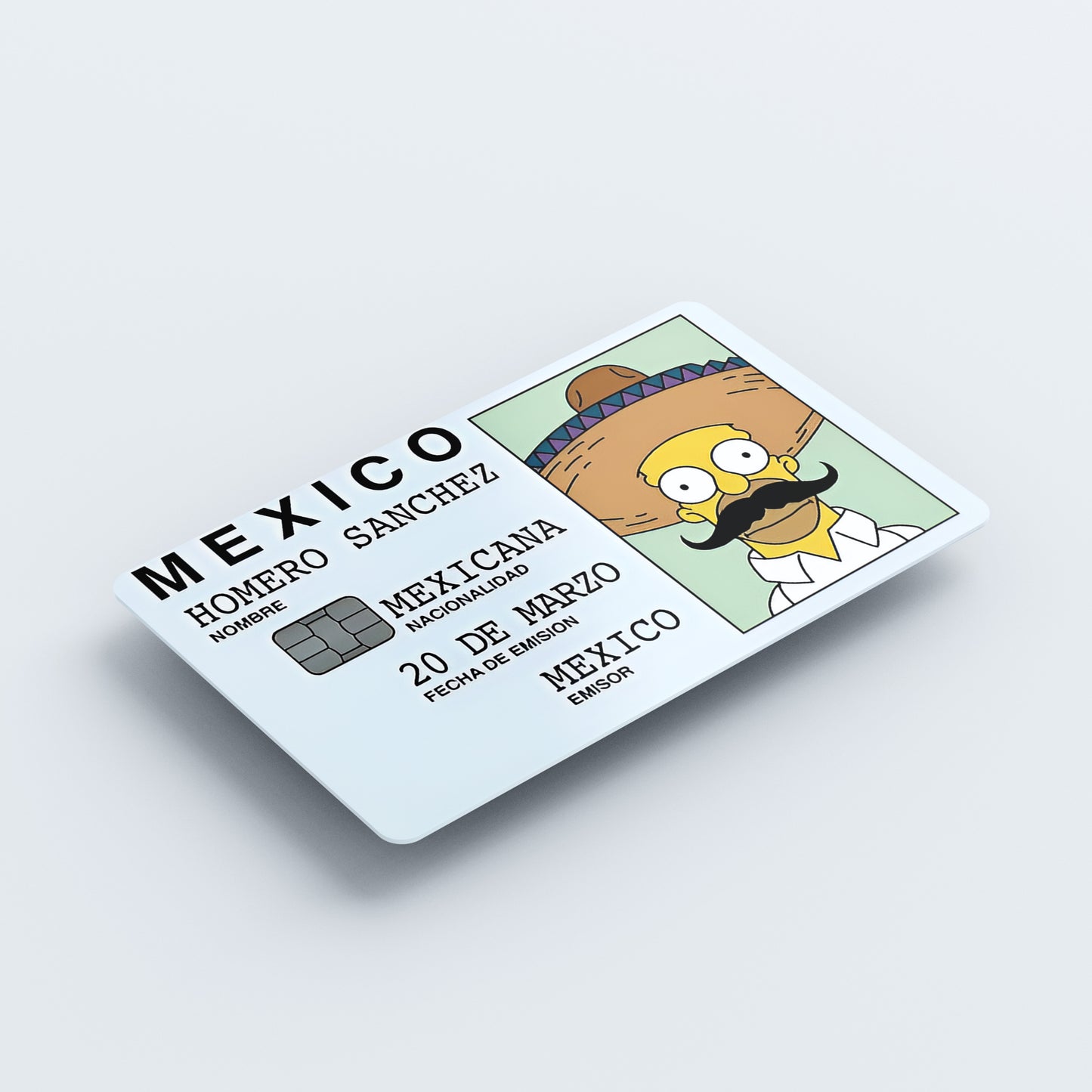 Homero Sanchez Custom Vinyl Credit Card Sticker by CC Wraps