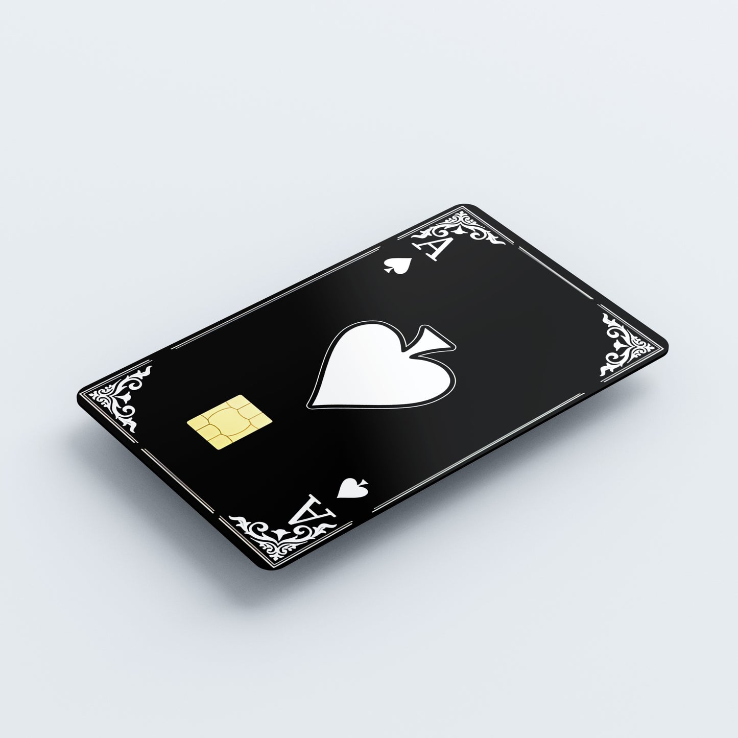 Ace of Spades Custom Vinyl Credit Card Sticker by CC Wraps