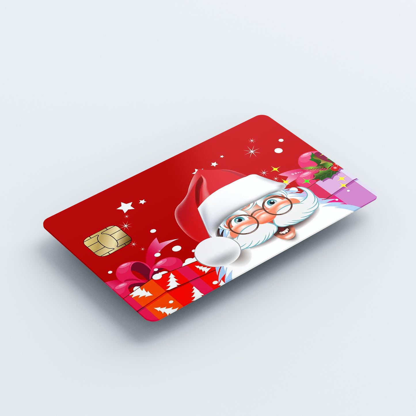 Santa's Christmas Custom Vinyl Credit Card Sticker by CC Wraps