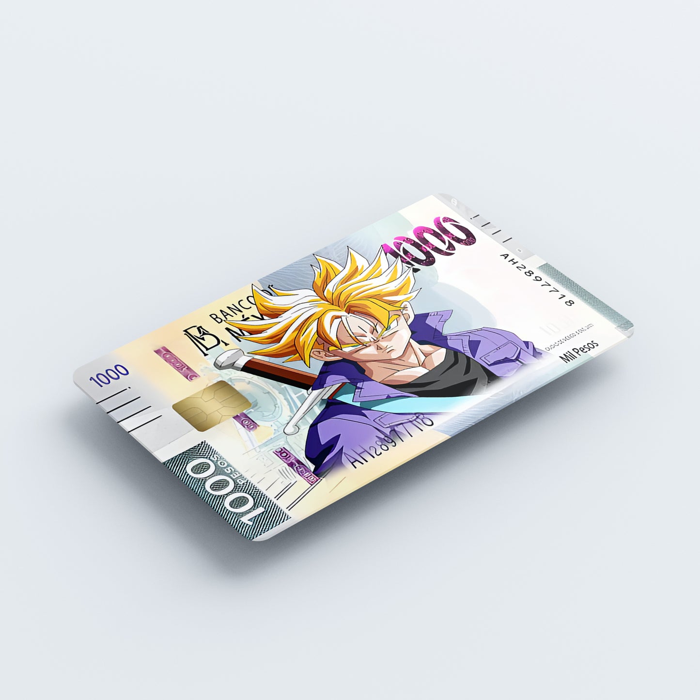 Dragon Ball Z Banco De Mexico Custom Vinyl Credit Card Sticker by CC Wraps