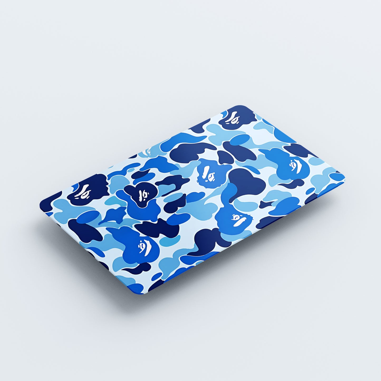 Blue Camo Custom Vinyl Credit Card Sticker by CC Wraps