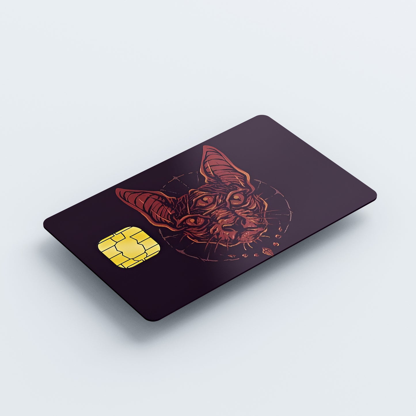 The CAT Custom Vinyl Credit Card Sticker by CC Wraps