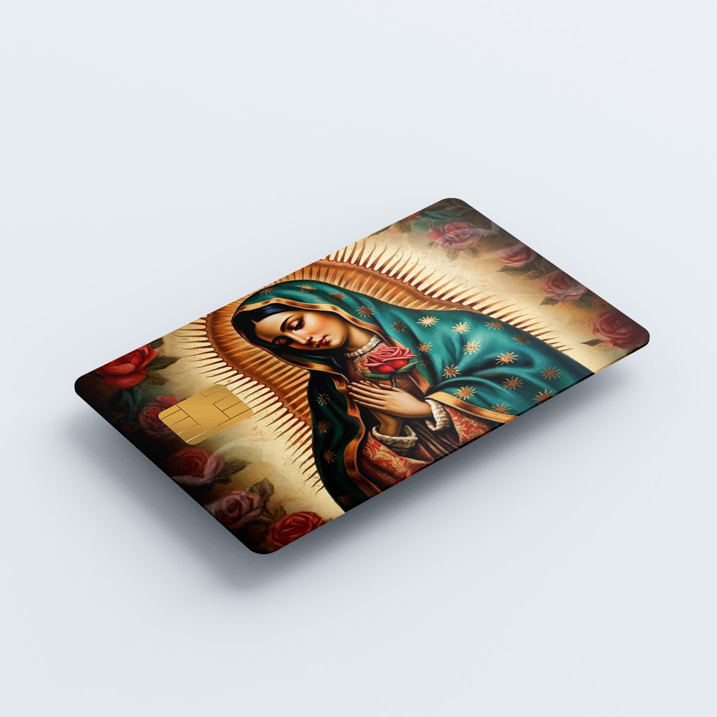Virgin Mary Custom Vinyl Credit Card Sticker by CC Wraps