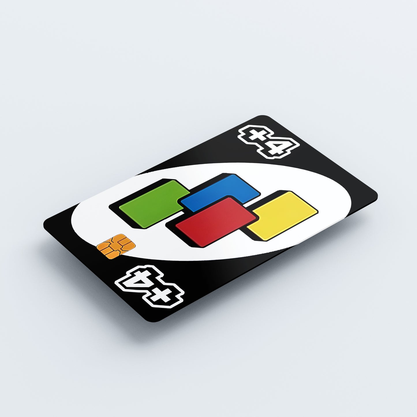 UNO Draw 4 Custom Vinyl Credit Card Sticker by CC Wraps