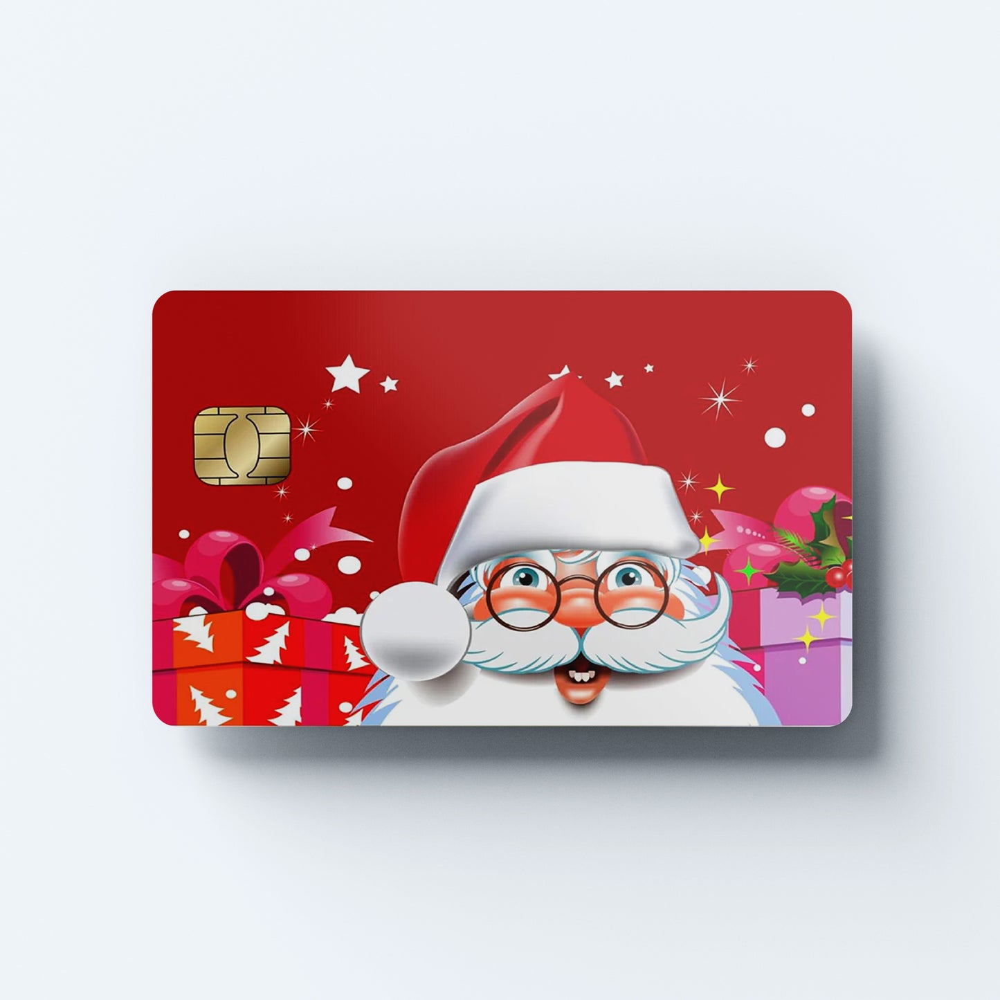 Santa's Christmas Custom Vinyl Credit Card Sticker by CC Wraps