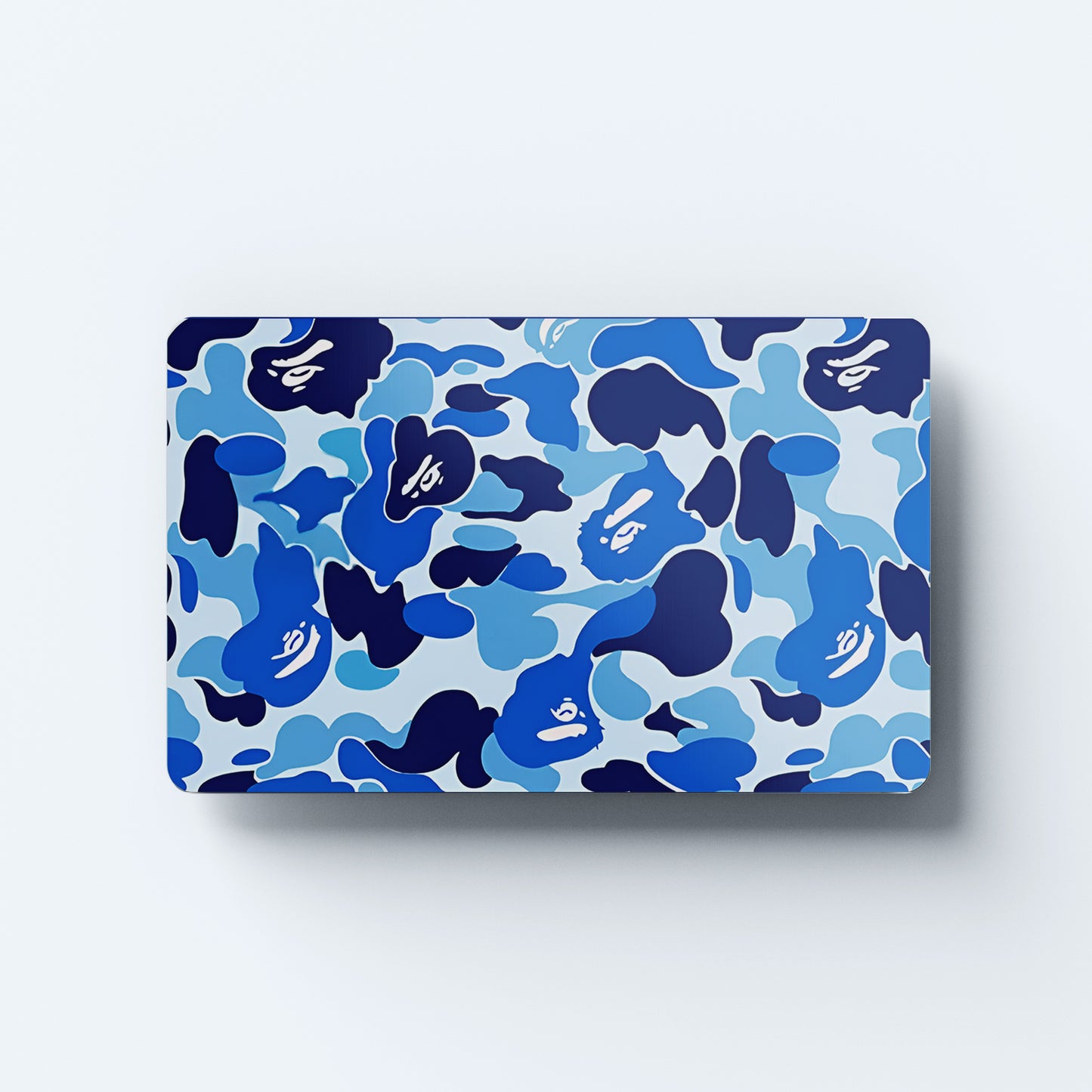 Blue Camo Custom Vinyl Credit Card Sticker by CC Wraps