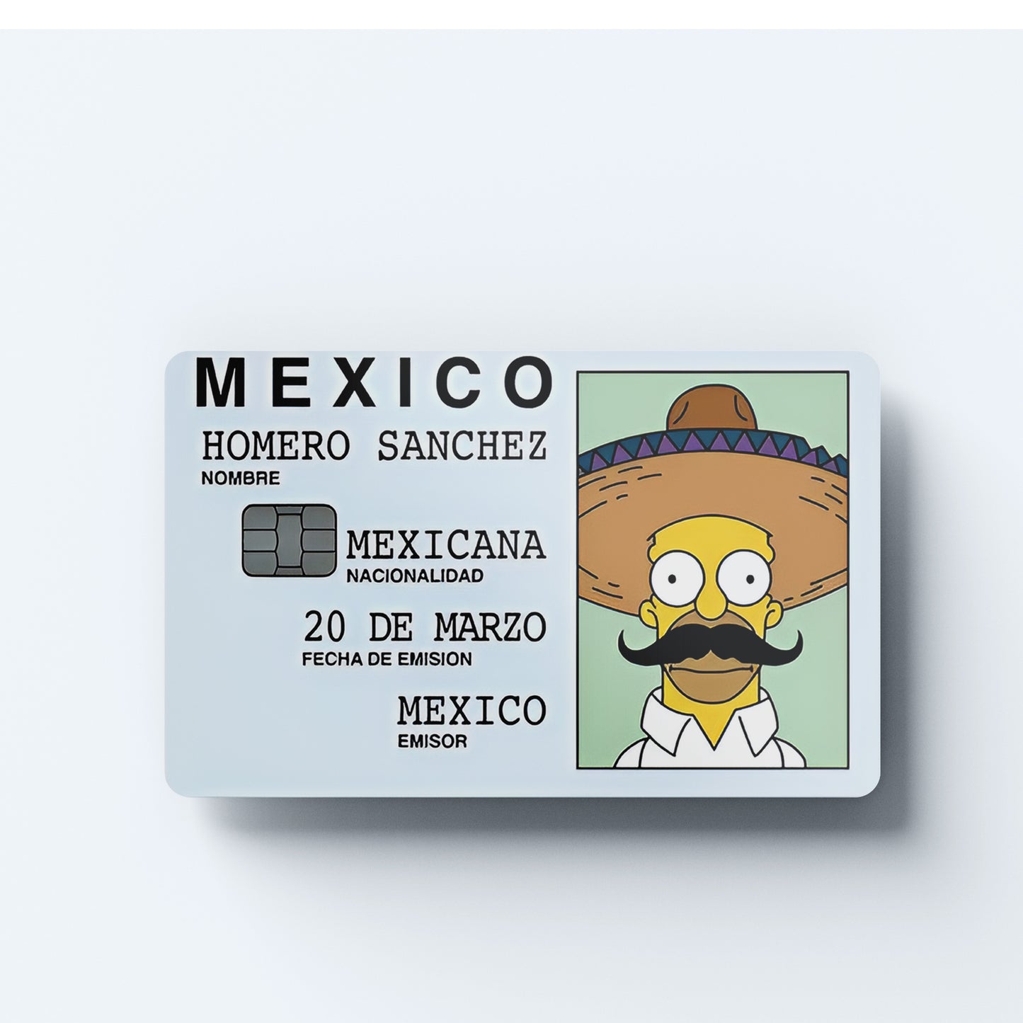 Homero Sanchez Custom Vinyl Credit Card Sticker by CC Wraps