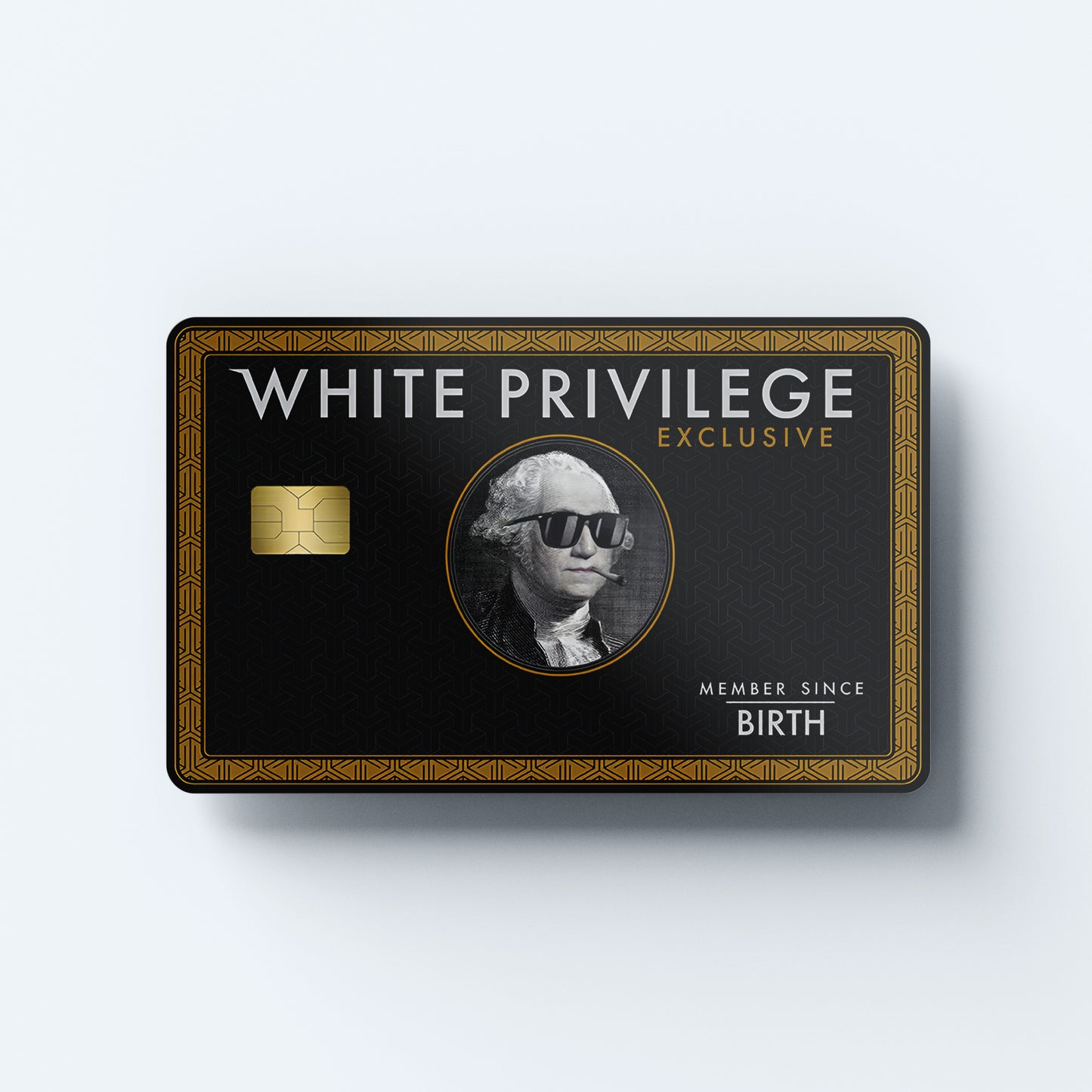 White Privilege Black Custom Vinyl Credit Card Sticker by CC Wraps
