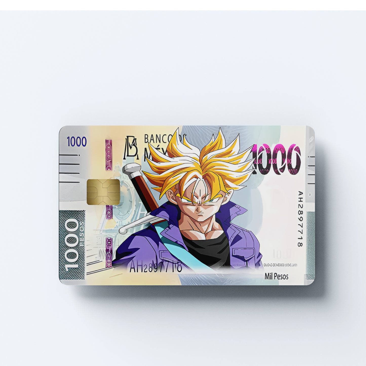 Dragon Ball Z Banco De Mexico Custom Vinyl Credit Card Sticker by CC Wraps