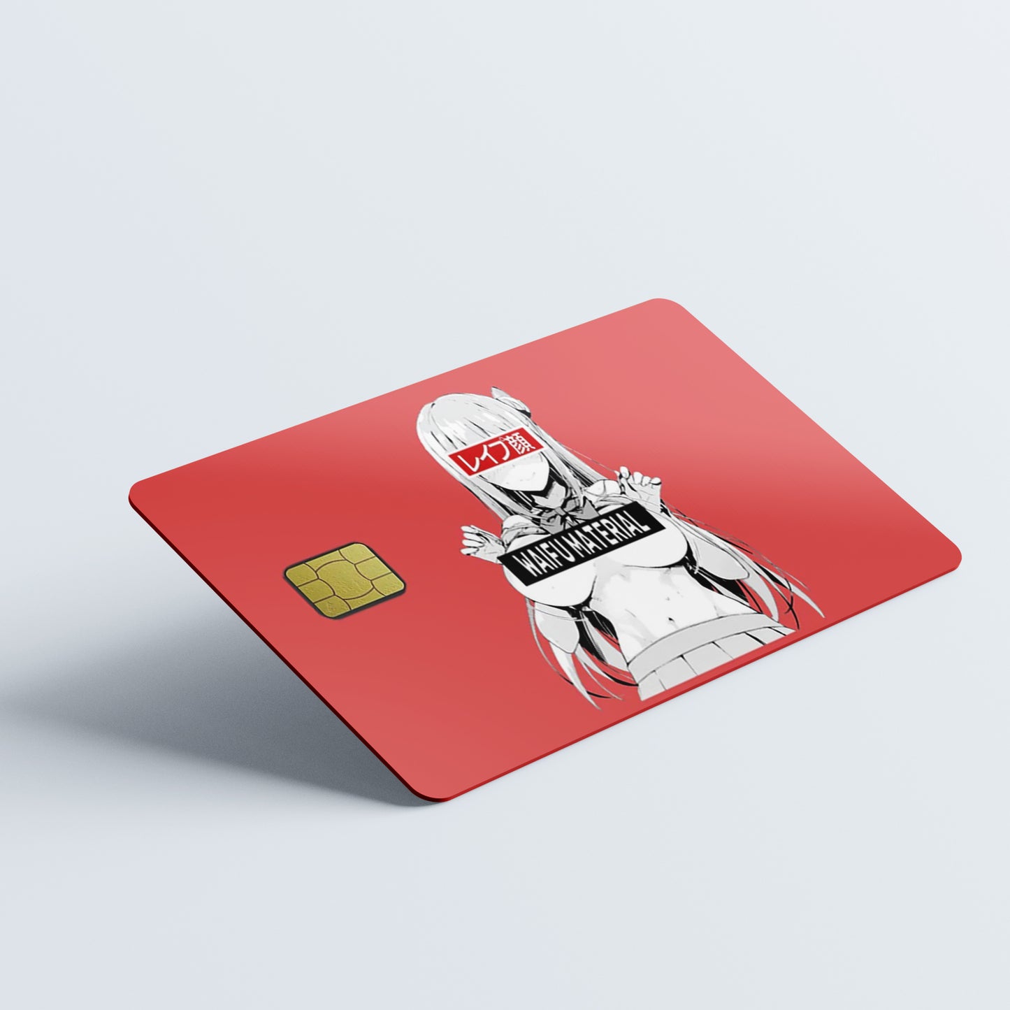Waifu Material Custom Vinyl Credit Card Sticker by CC Wraps