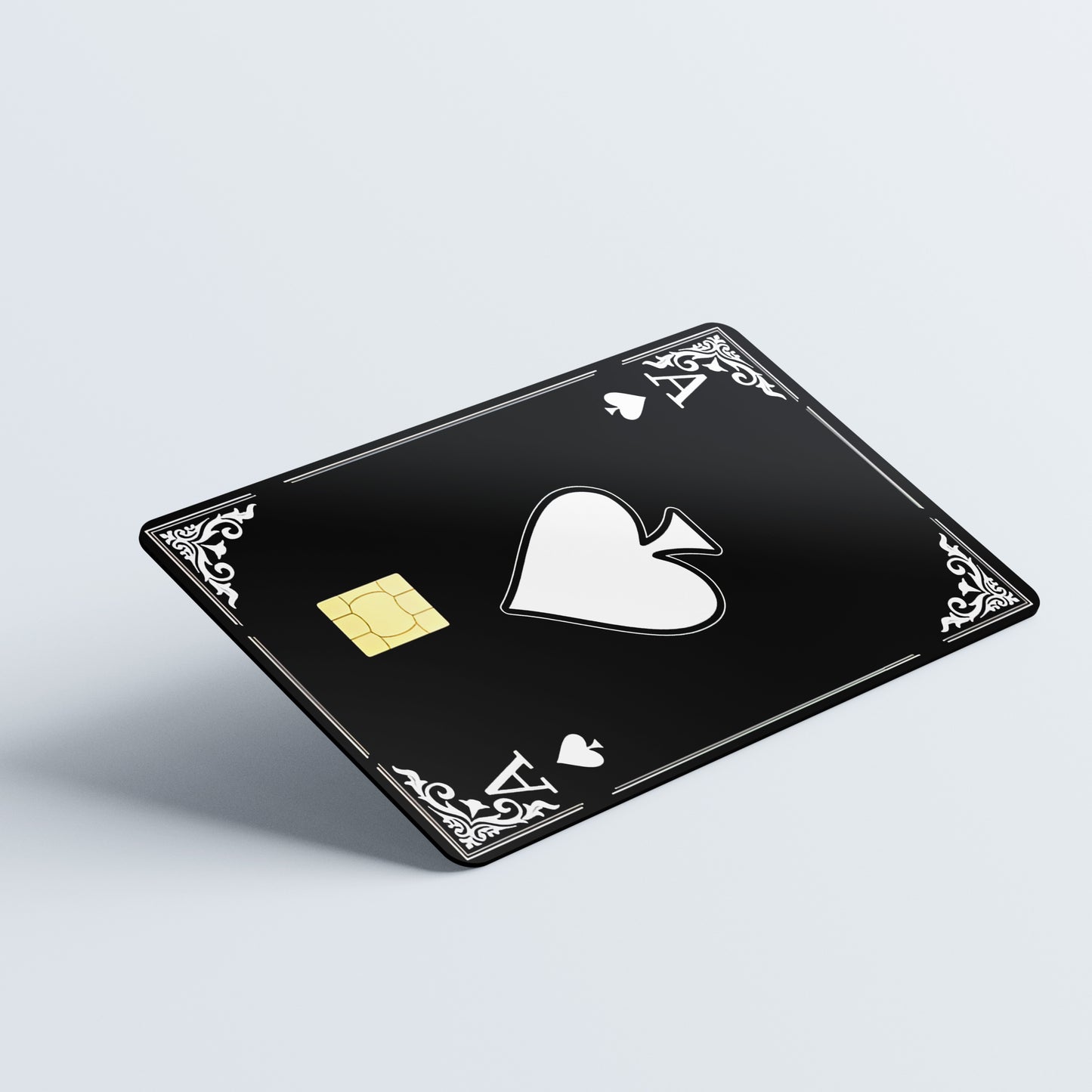 Ace of Spades Custom Vinyl Credit Card Sticker by CC Wraps