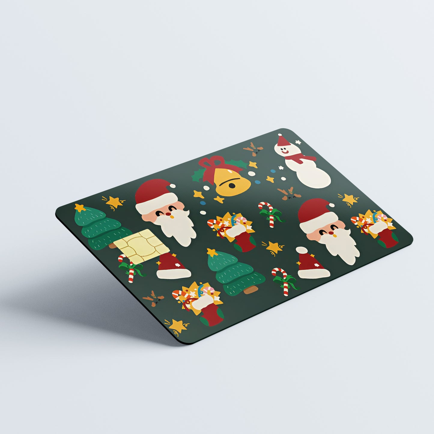 Merry Christmas Custom Vinyl Credit Card Sticker by CC Wraps