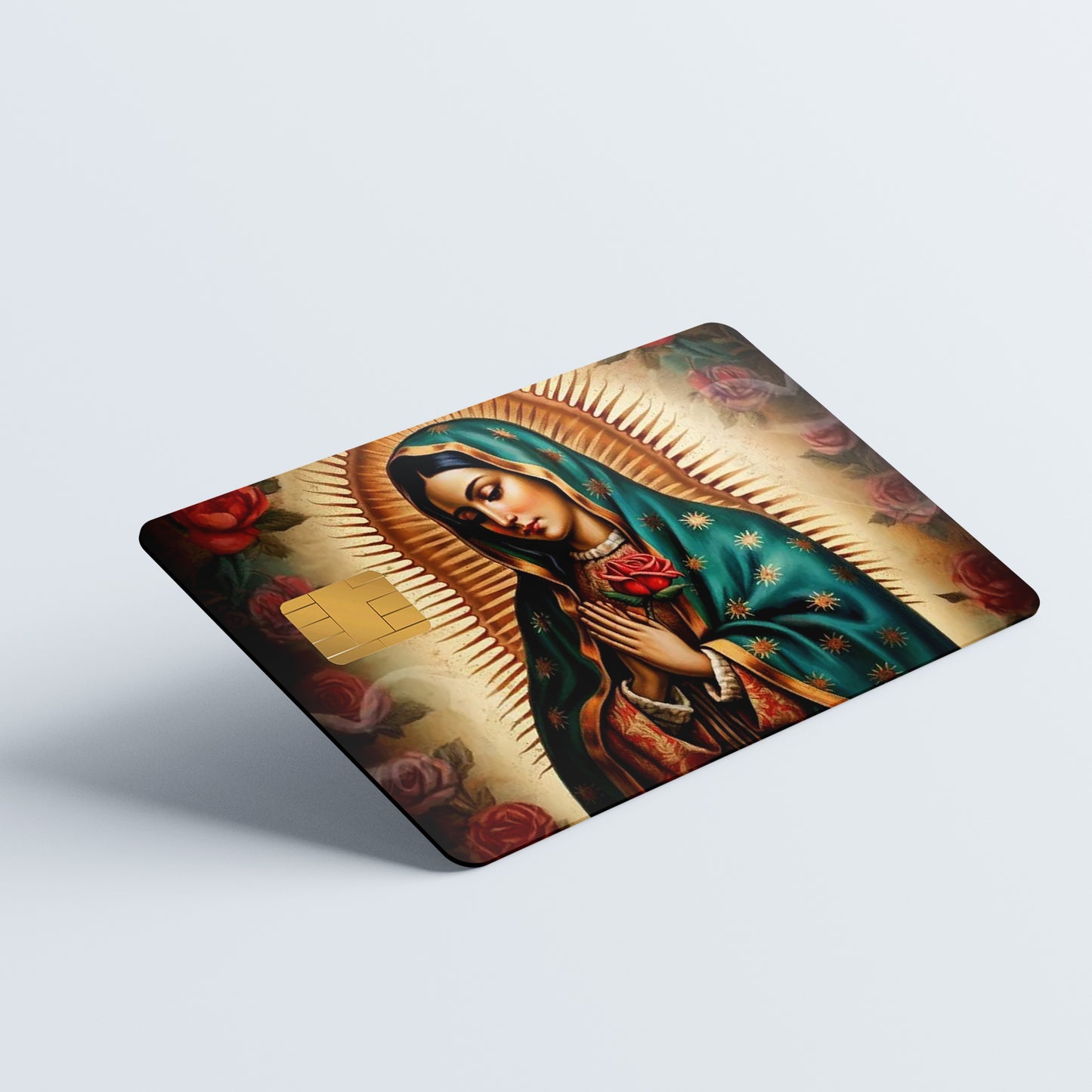 Virgin Mary Custom Vinyl Credit Card Sticker by CC Wraps