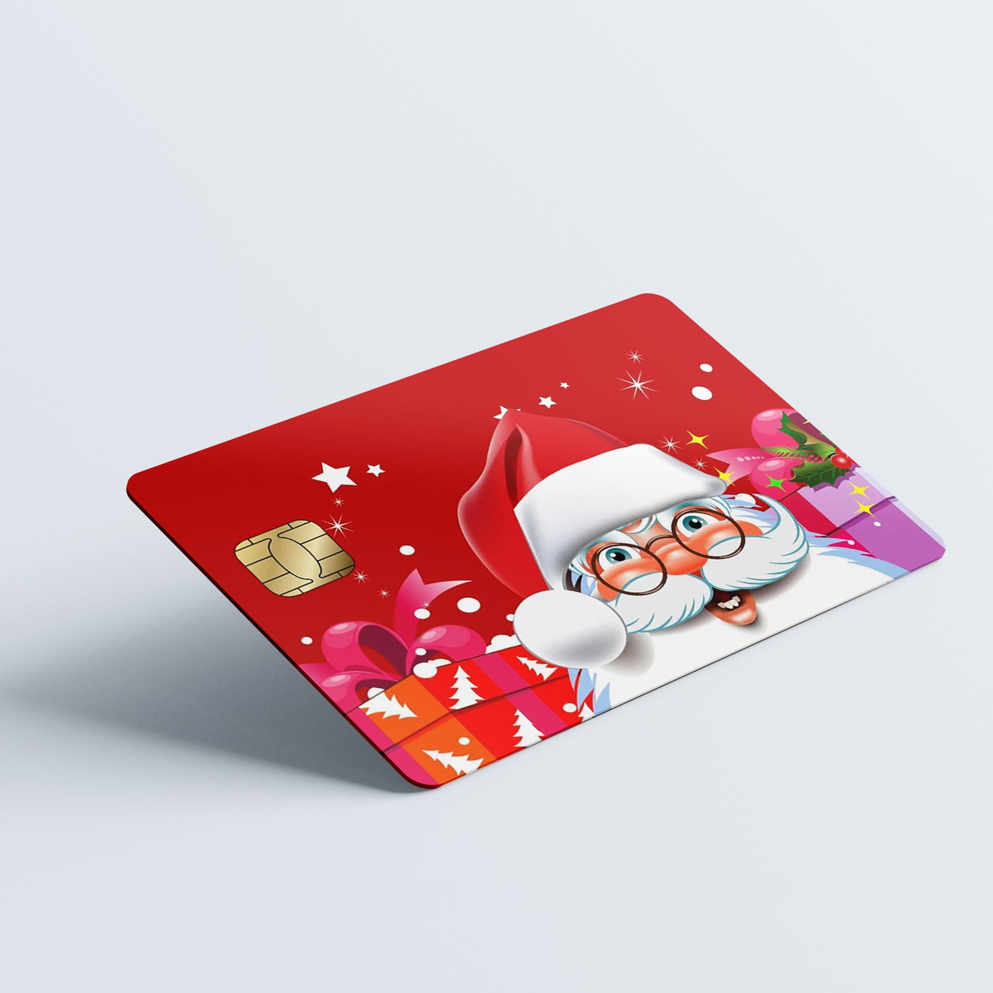 Santa's Christmas Custom Vinyl Credit Card Sticker by CC Wraps