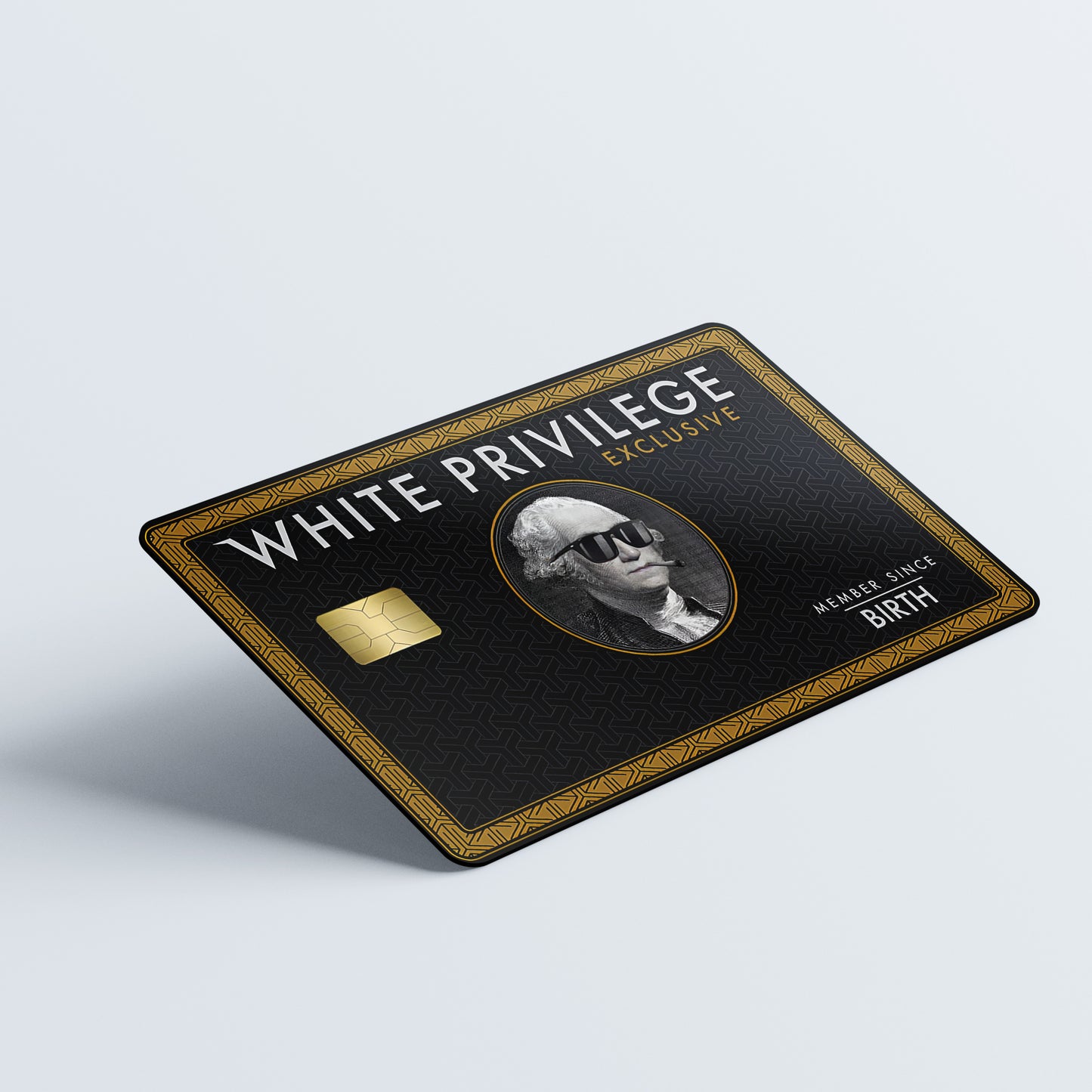 White Privilege Black Custom Vinyl Credit Card Sticker by CC Wraps