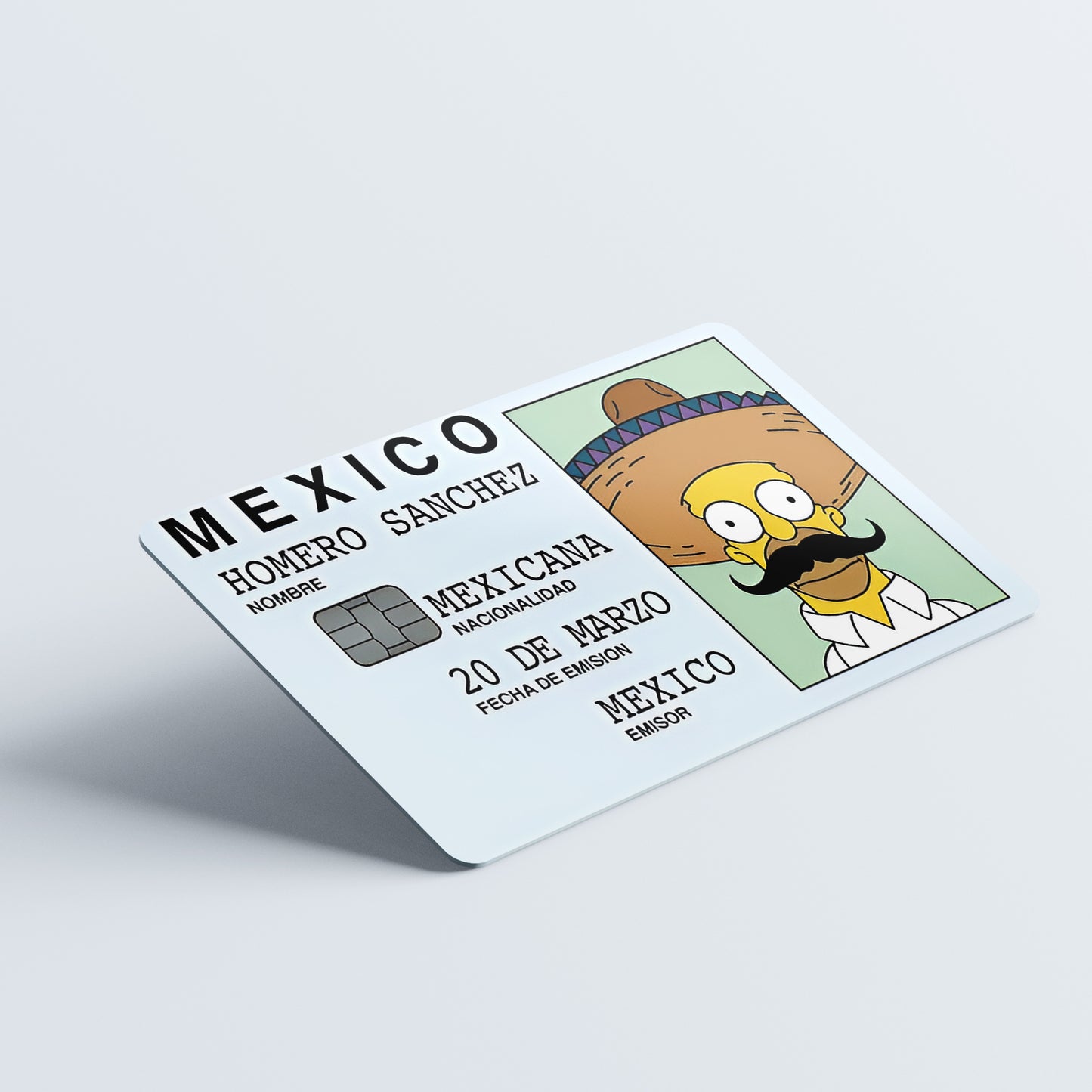 Homero Sanchez Custom Vinyl Credit Card Sticker by CC Wraps