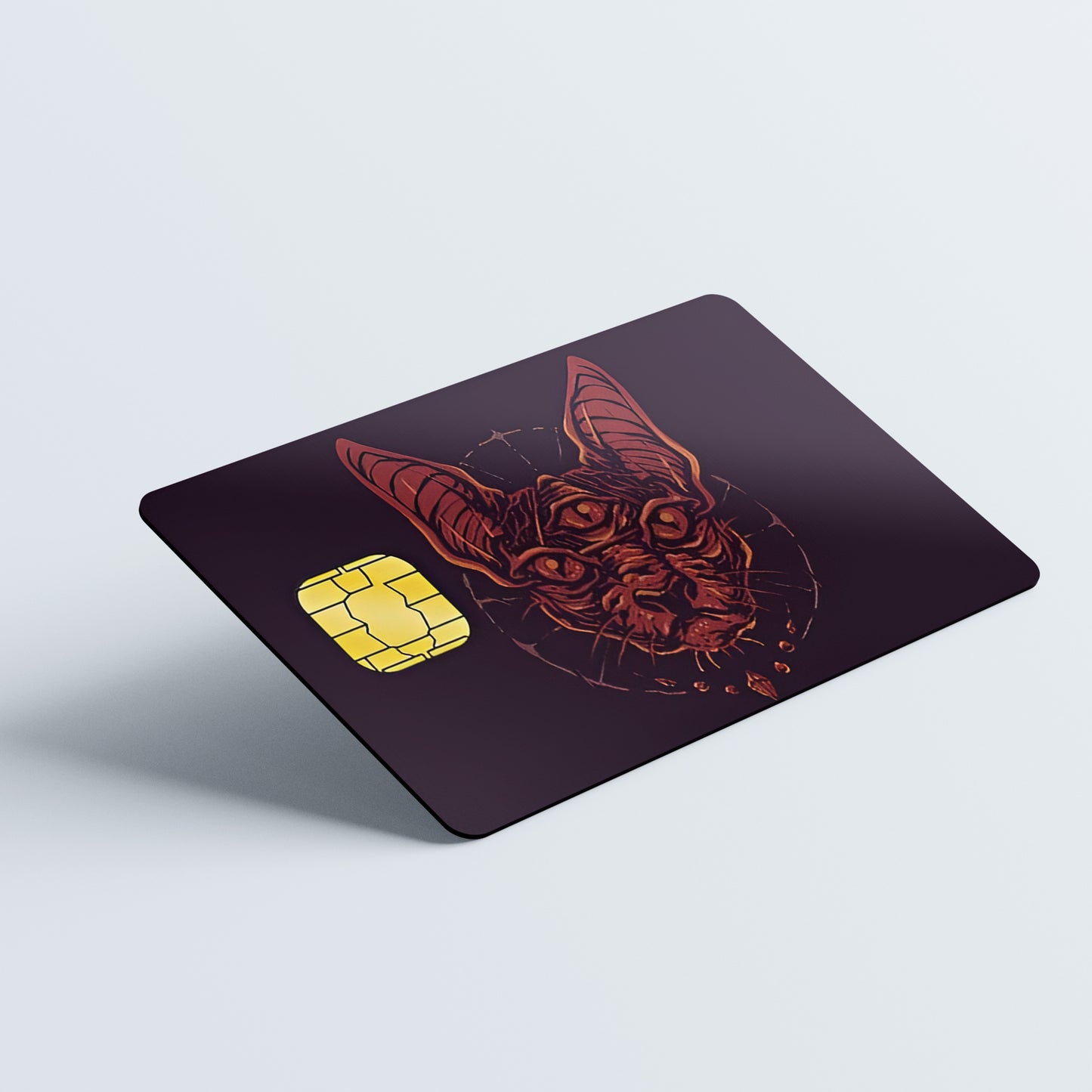 The CAT Custom Vinyl Credit Card Sticker by CC Wraps