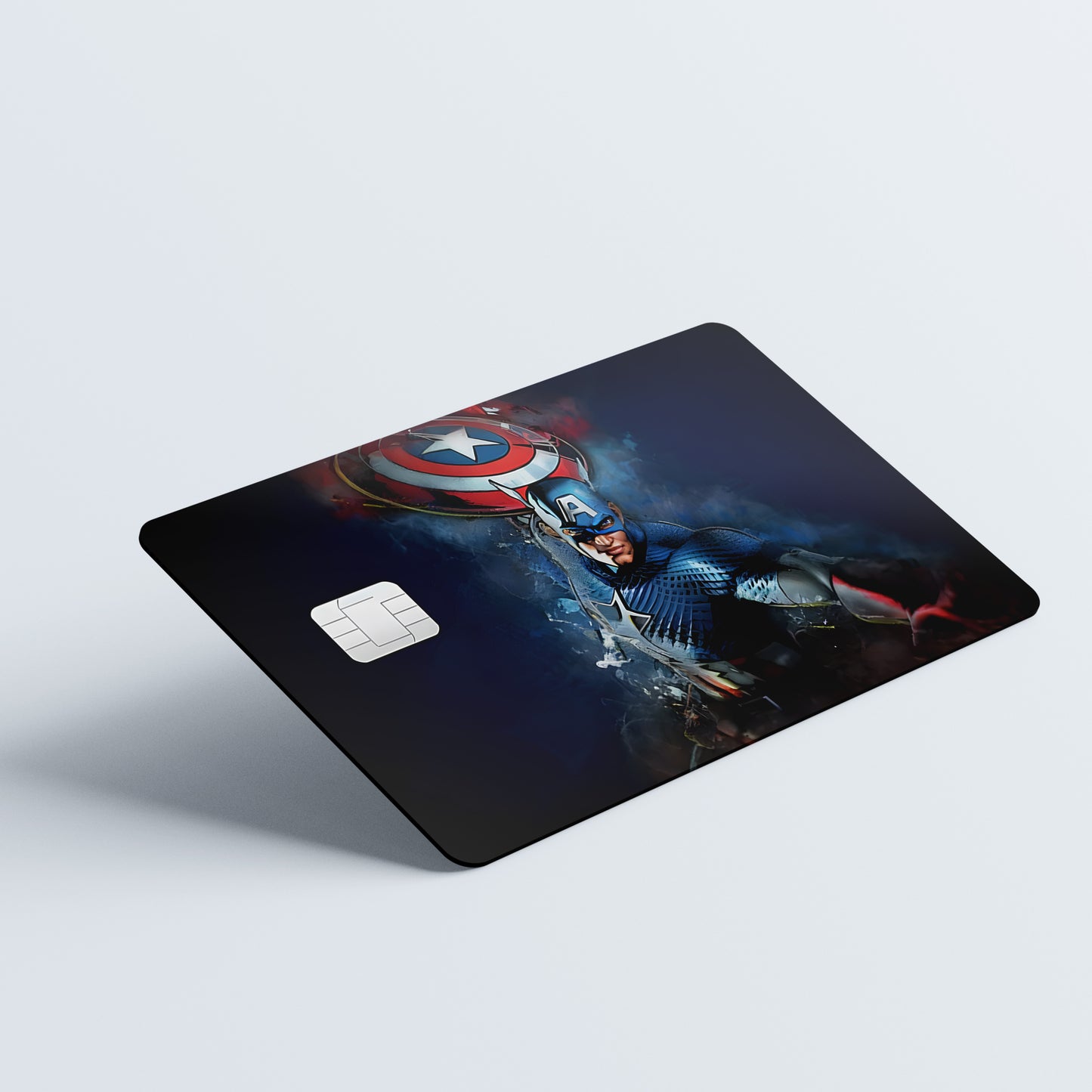 Captain America Custom Vinyl Credit Card Sticker by CC Wraps