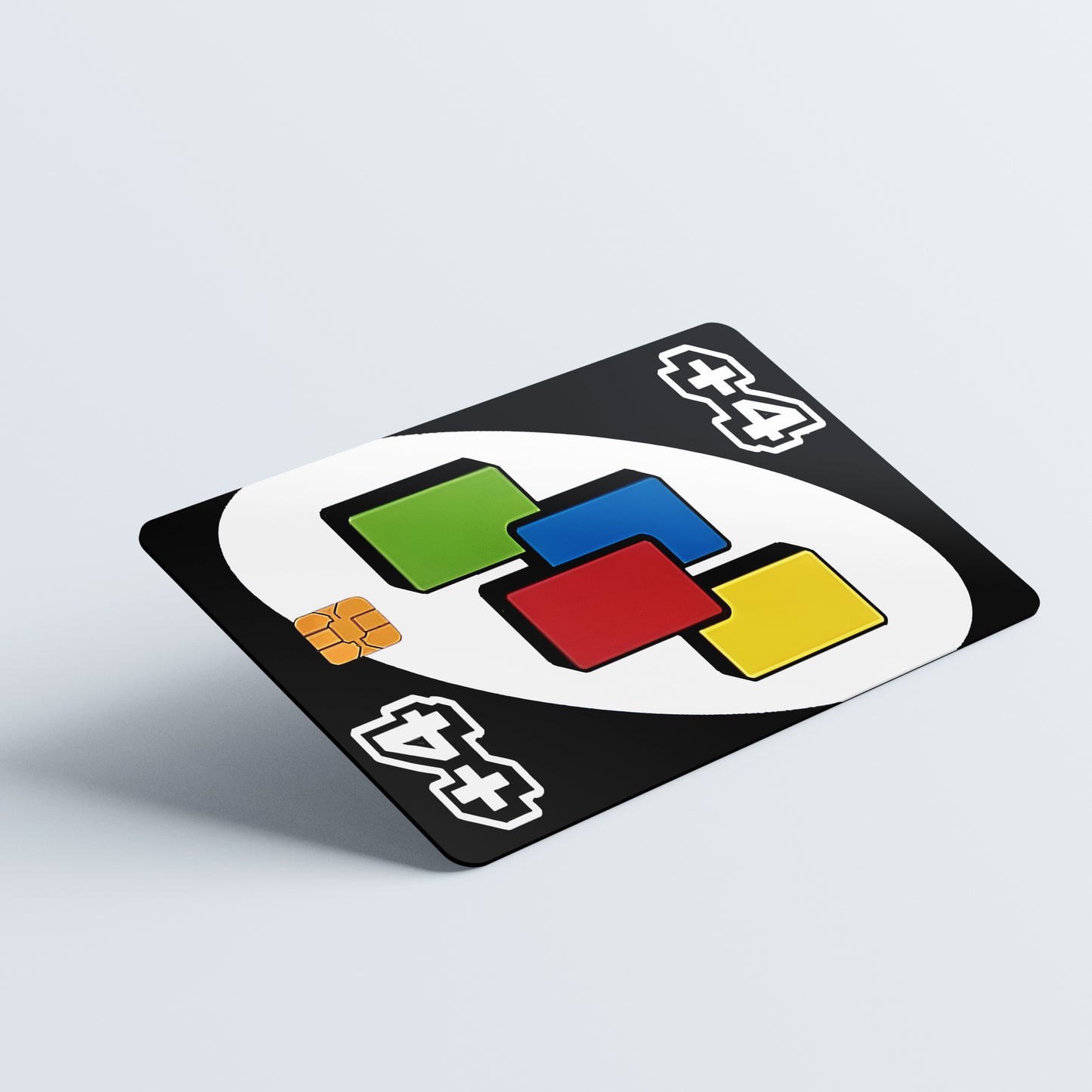 UNO Draw 4 Custom Vinyl Credit Card Sticker by CC Wraps
