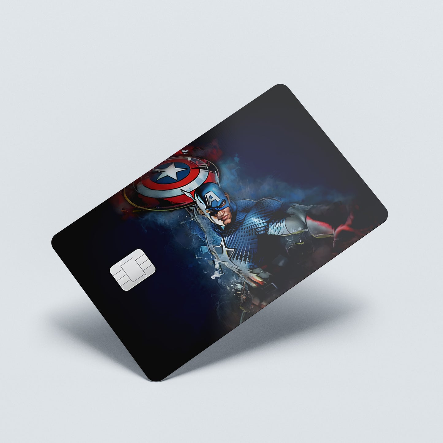 Captain America Custom Vinyl Credit Card Sticker by CC Wraps
