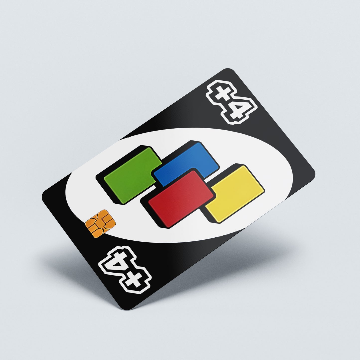 UNO Draw 4 Custom Vinyl Credit Card Sticker by CC Wraps
