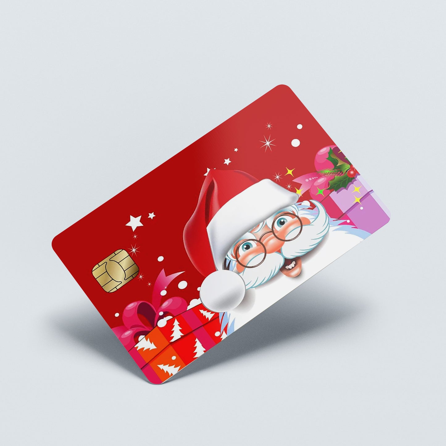 Santa's Christmas Custom Vinyl Credit Card Sticker by CC Wraps