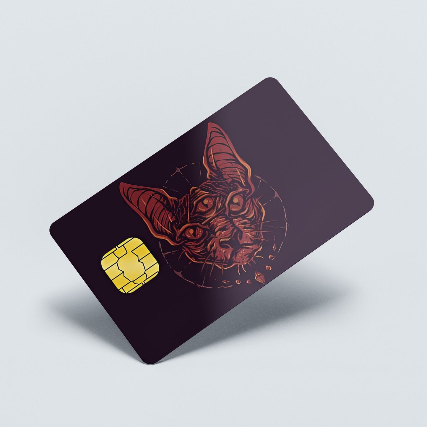 The CAT Custom Vinyl Credit Card Sticker by CC Wraps