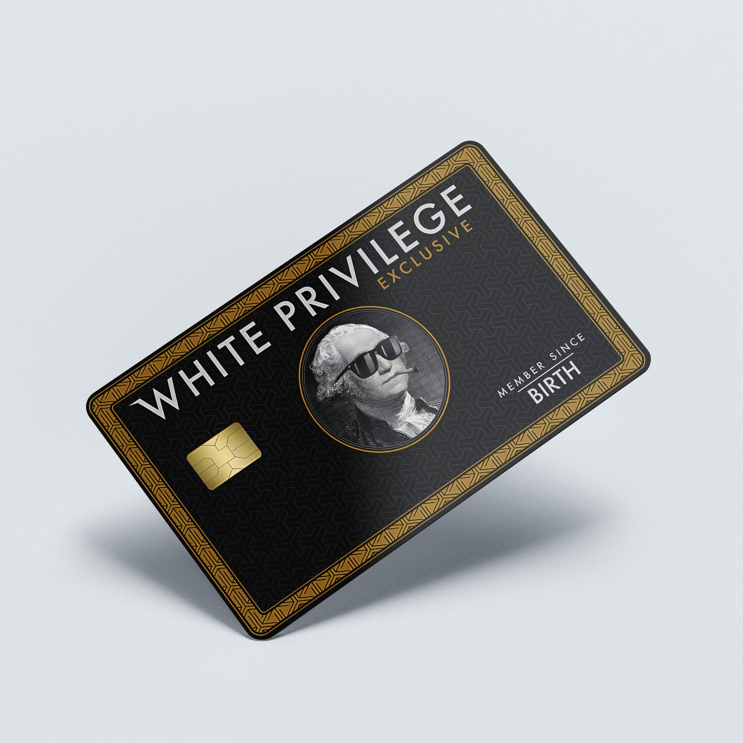 White Privilege Black Custom Vinyl Credit Card Sticker by CC Wraps
