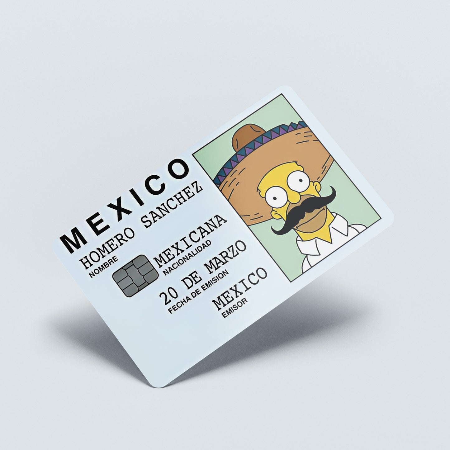 Homero Sanchez Custom Vinyl Credit Card Sticker by CC Wraps