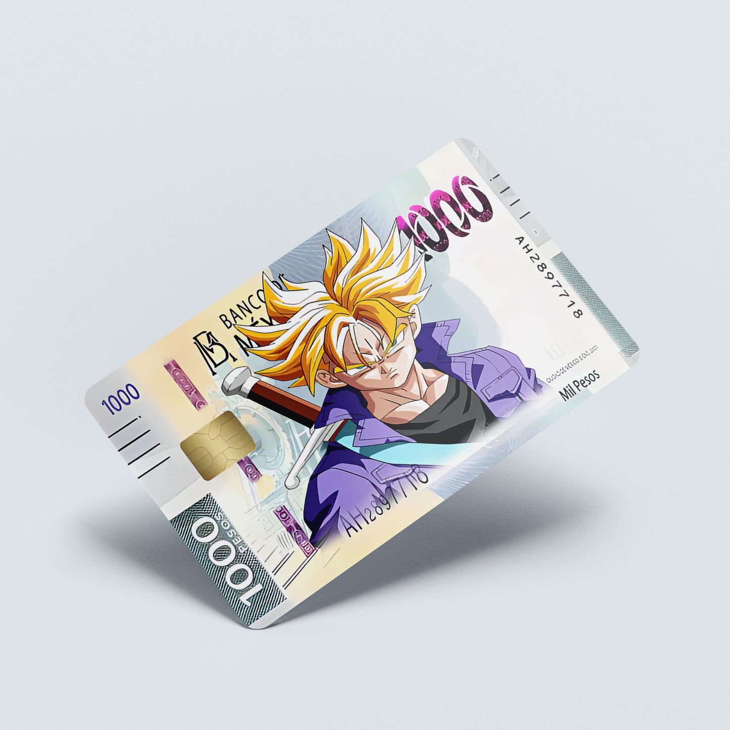Dragon Ball Z Banco De Mexico Custom Vinyl Credit Card Sticker by CC Wraps