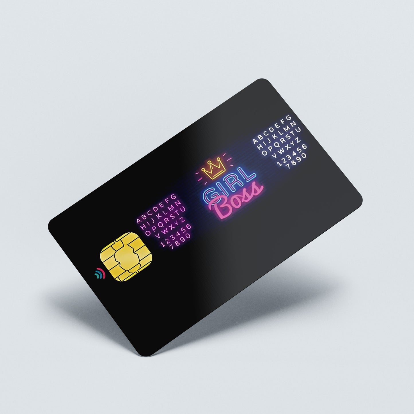 Girl Boss Custom Vinyl Credit Card Sticker by CC Wraps