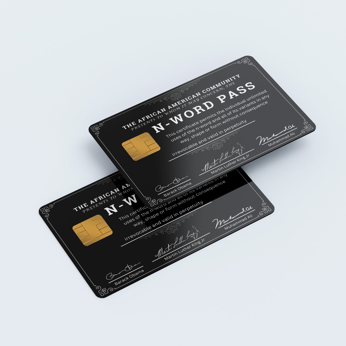 N-Word Pass Custom Vinyl Credit Card Sticker by CC Wraps