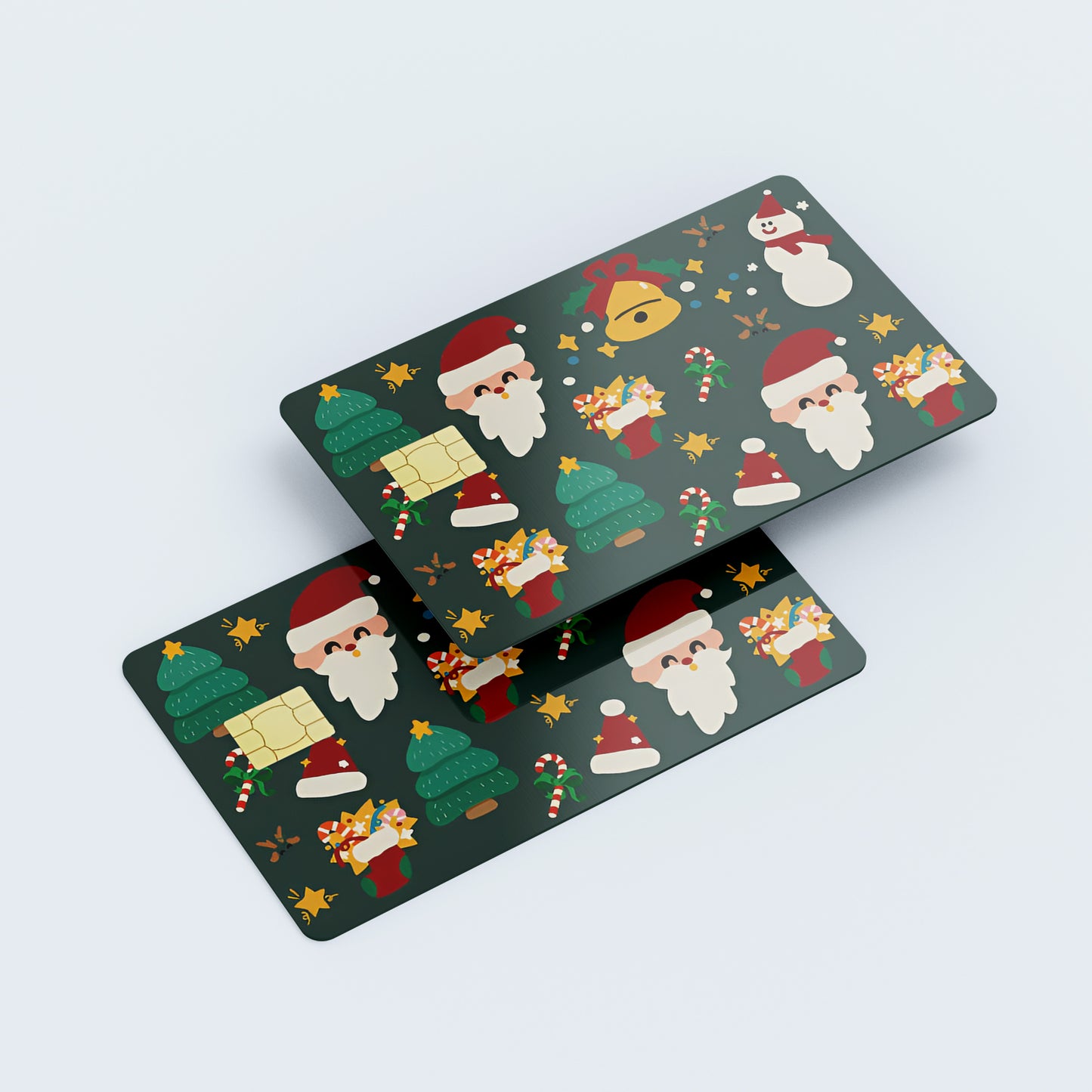 Merry Christmas Custom Vinyl Credit Card Sticker by CC Wraps