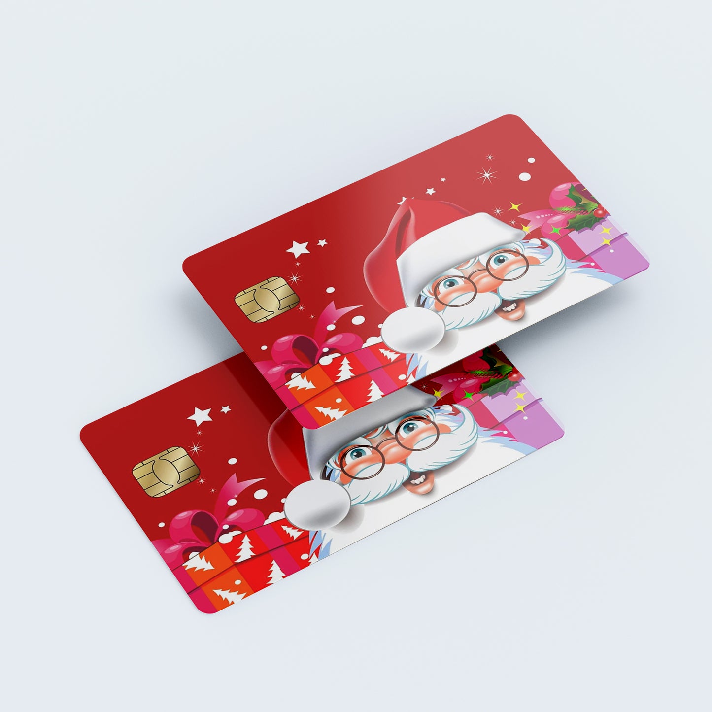 Santa's Christmas Custom Vinyl Credit Card Sticker by CC Wraps