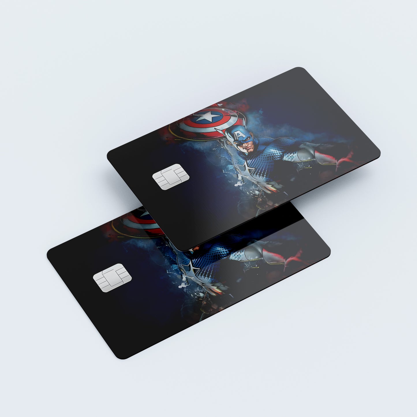 Captain America Custom Vinyl Credit Card Sticker by CC Wraps