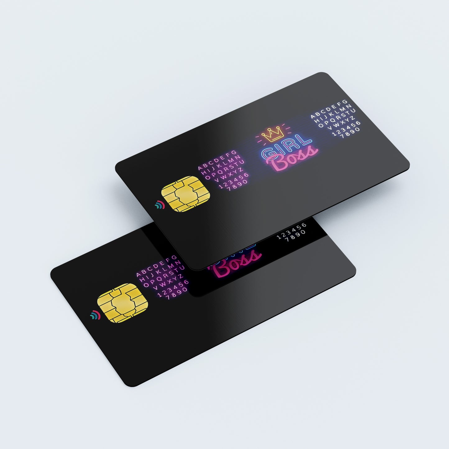Girl Boss Custom Vinyl Credit Card Sticker by CC Wraps