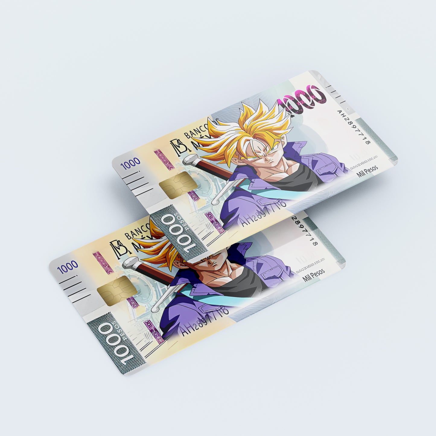 Dragon Ball Z Banco De Mexico Custom Vinyl Credit Card Sticker by CC Wraps