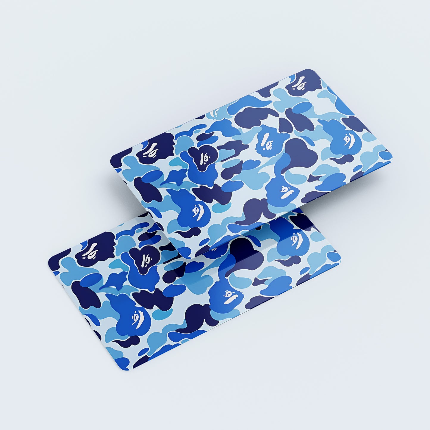 Blue Camo Custom Vinyl Credit Card Sticker by CC Wraps