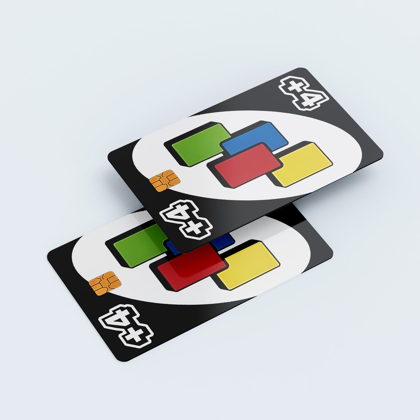 UNO Draw 4 Custom Vinyl Credit Card Sticker by CC Wraps