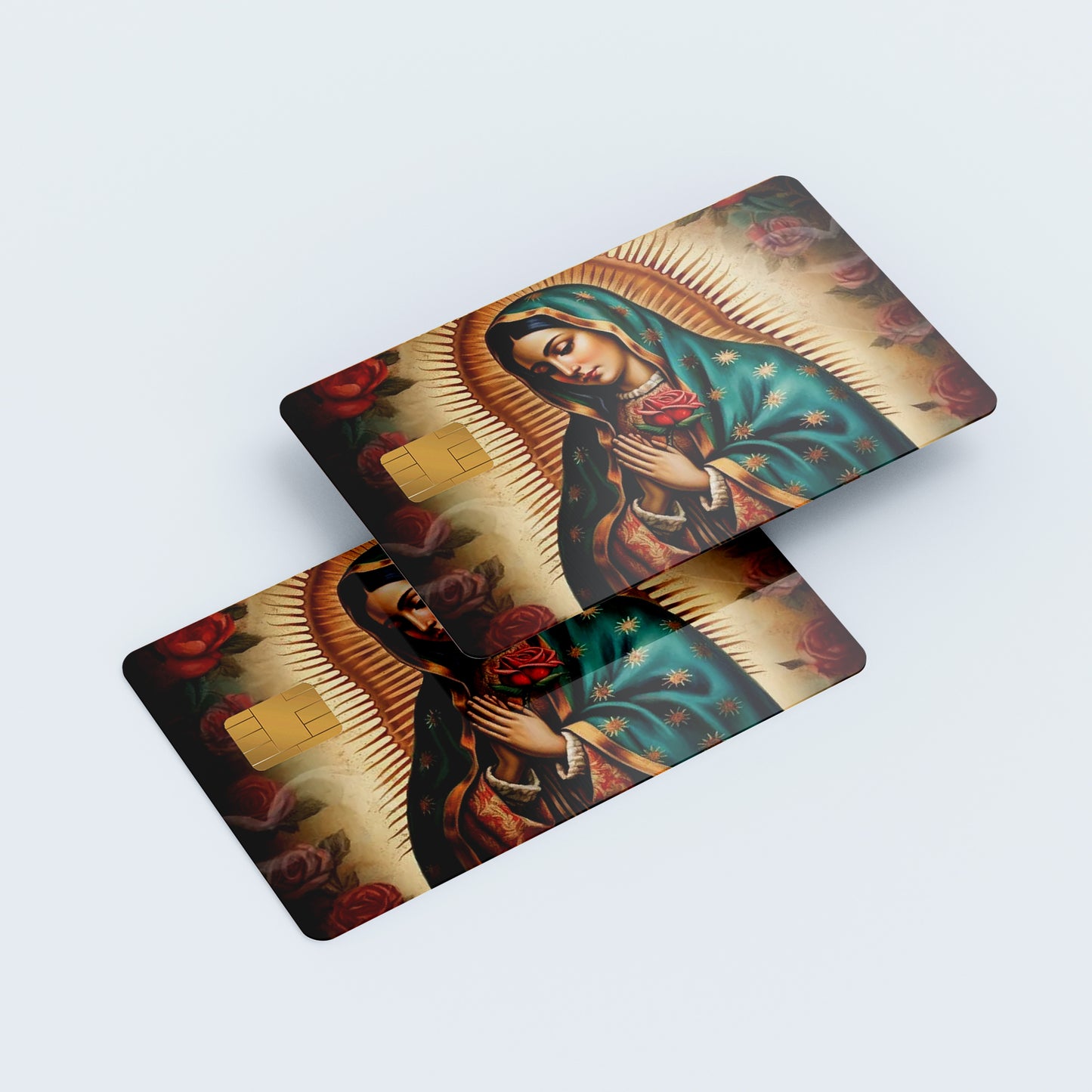 Virgin Mary Custom Vinyl Credit Card Sticker by CC Wraps