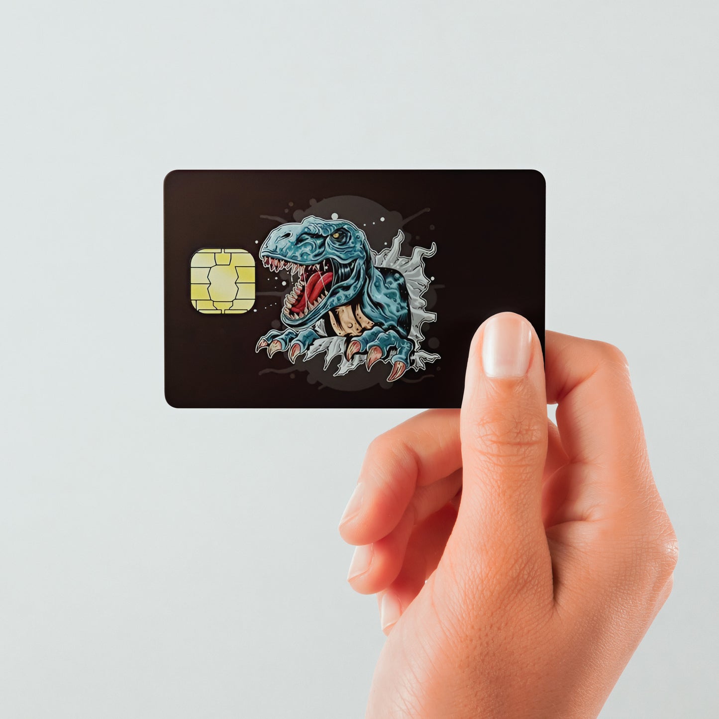 T-Rex Custom Vinyl Credit Card Sticker by CC Wraps